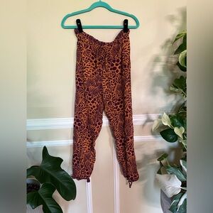 Sundance Boho Pants with Ties at Ankle & Drawstring Waist - Size Medium